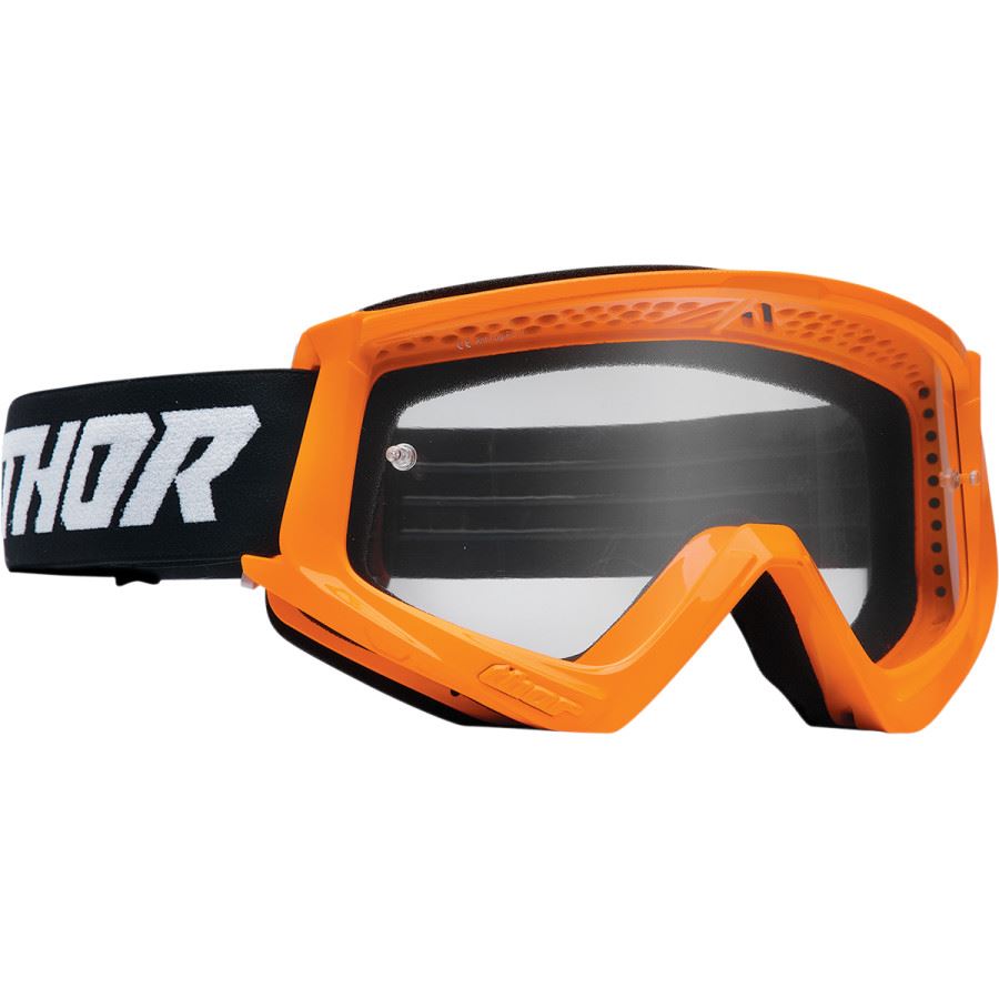 Thor 2024 Youth Combat Racer Orange Black Motocross Goggles